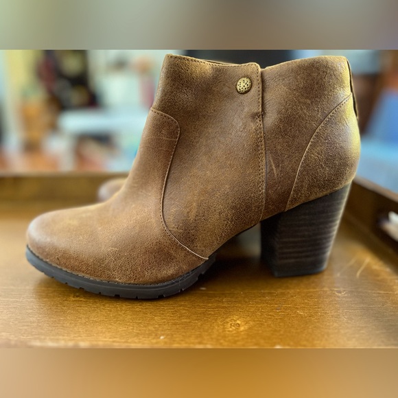 Clarks Indigo brown leather booties - Picture 1 of 5